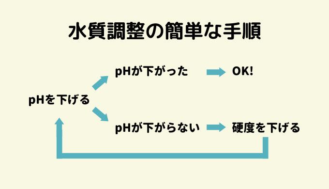 水質調整の簡単な手順